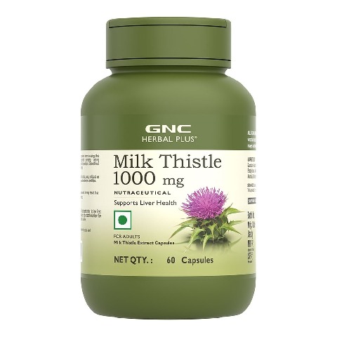1 - GNC Milk Thistle 1000mg,  60 capsules 