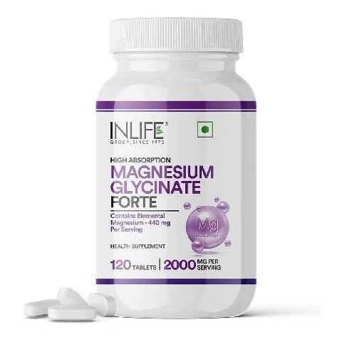 1 - INLIFE Magnesium Glycinate Forte, Unflavoured 120 tablet(s)
