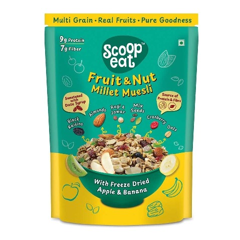 1 - Scoopeat Millet Muesli, 400 g Fruit & Nut