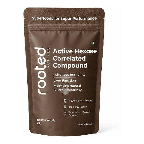 1 - Rooted Active Naturals Hexose Correlated Compound (AHCC) Mushroom Extract, 45 g