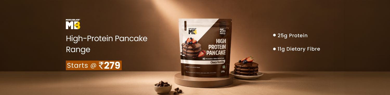 MuscleBlaze High Protein Pancake, Choco Vanilla Range | Starts @ 279