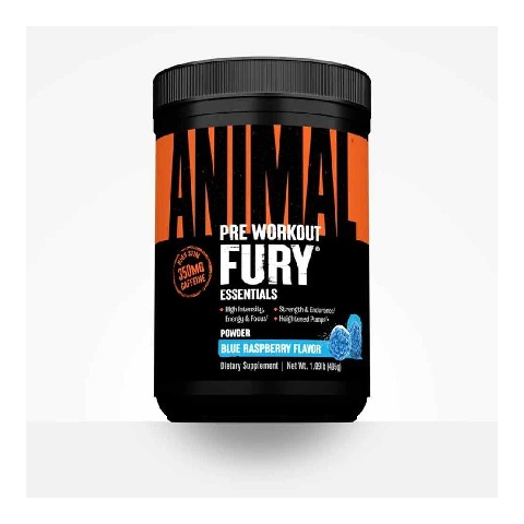 1 - Universal Nutrition Animal Fury Pre-Workout Essentials, 1.09 lb Blue Raspberry