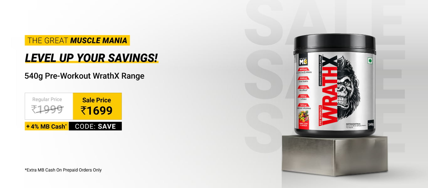 540g Pre Workout WrathX Range @ 1699, Code: SAVE + 4% MB Cash