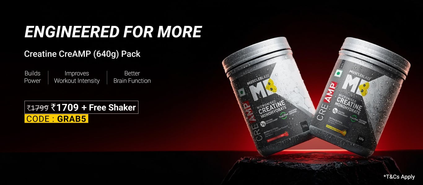 Creatine CreAMP 640g Pack - Watermelon Kool Aid and Citrus Blast @ 1709, code: GRAB5 + Free Shaker