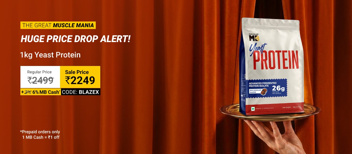 1 Kg Yeast Protein @ 2249 Code: BLAZEX + Extra 6% MB Cash