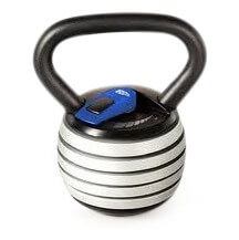 Iso Solid Adjustable Kettlebell, Black 18kg