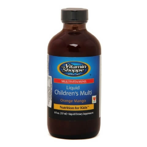 The Vitamin Shoppe Liquid Children's Multivitamin,  0.237 L  Orange Mango 
