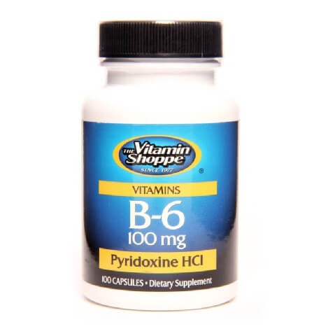The Vitamin Shoppe Vitamin B-6 (100 mg),  100 capsules 