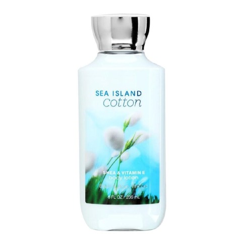 Bath & Body Works Shea and Vitamin E Body Lotion,  Sea Island Cotton  236 ml 