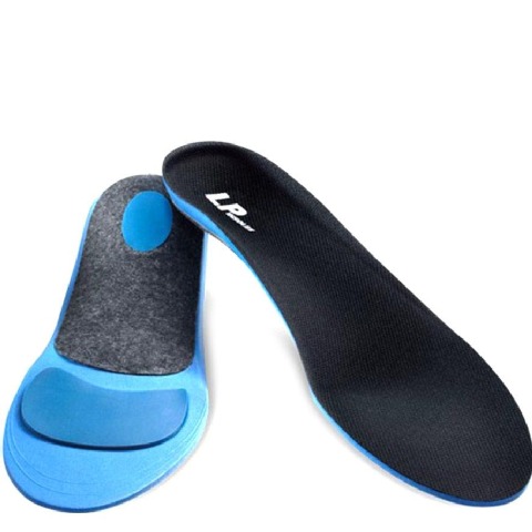 1 - LP Support 307 Arch Orthotic Insoles,  Black & Blue  Large 
