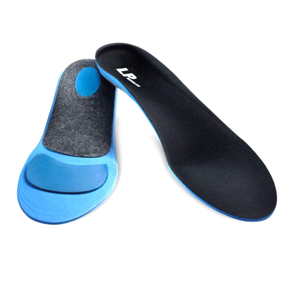 1 - LP Support 307 Arch Orthotic Insoles,  Black & Blue  Large 