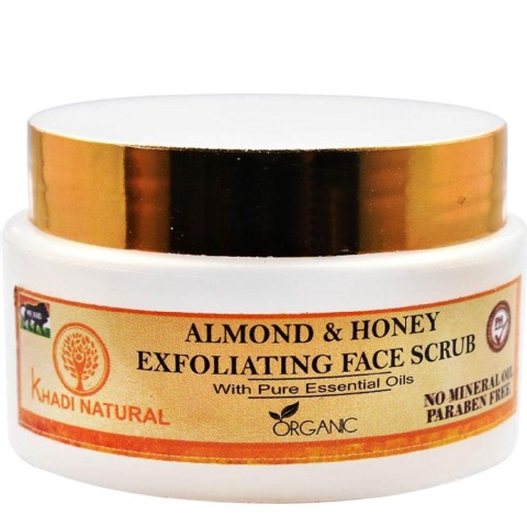 2 - Khadi Natural Exfoliating Face Scrub,  50 g  Almond & Honey 