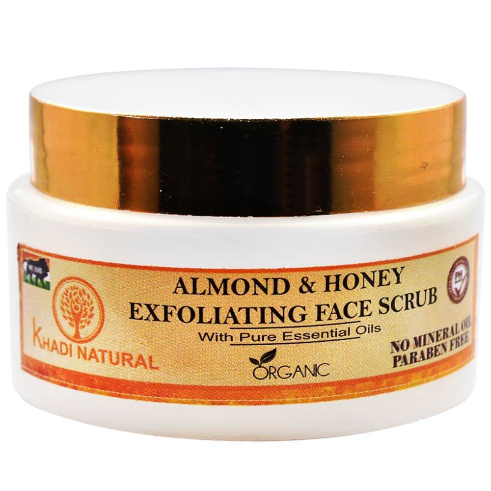 2 - Khadi Natural Exfoliating Face Scrub,  50 g  Almond & Honey 
