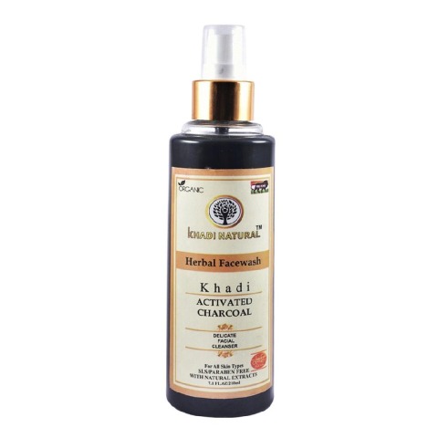 2 - Khadi Natural Herbal Facewash,  210 ml  Activated Charcoal 