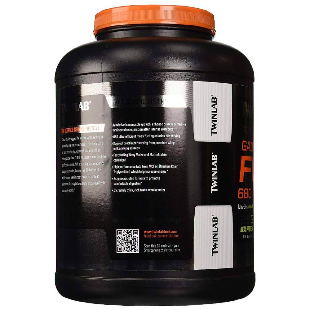 back - TWINLAB Gainer Fuel,  6.17 lb  Chocolate Milkshake 