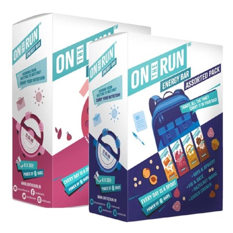 On The Run Energy Bar Combo,  6 Piece(s)/Pack  Fig & Date + Assorted Box 
