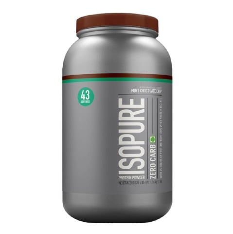 Isopure Zero Carb Protein Powder,  3 lb  Mint Chocolate Chip 
