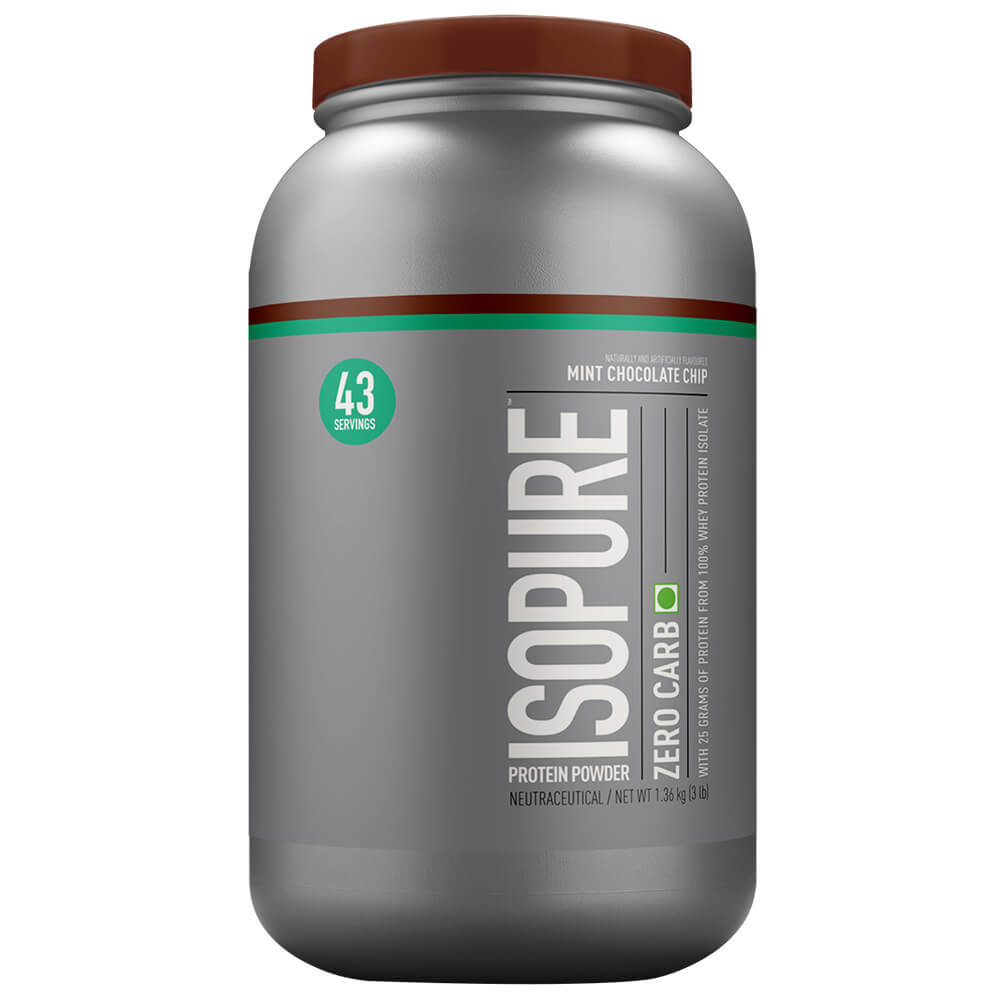 Isopure Zero Carb Protein Powder,  3 lb  Mint Chocolate Chip 