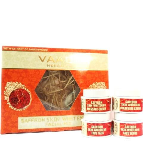 Vaadi Herbals Saffron Skin-Whitening  Facial Kit,  70 g  Saffron Sandal 