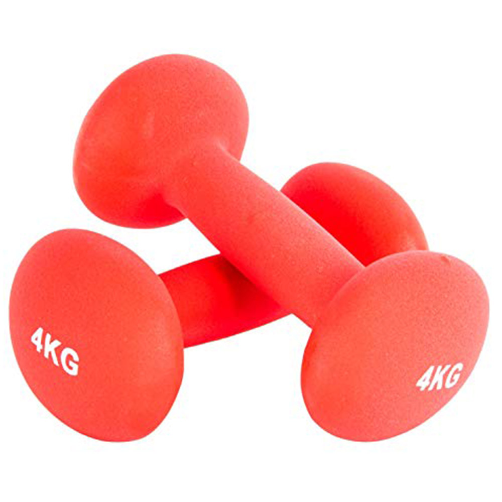 B Fit USA Neoprene Dumbbell (AB6031), Red Set of kg at Best