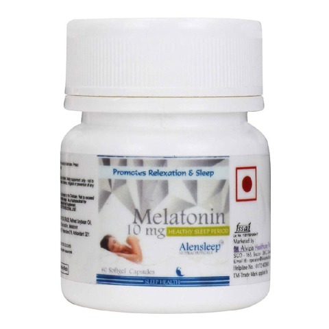 Alensleep Melatonin 10 mg,  60 softgels 