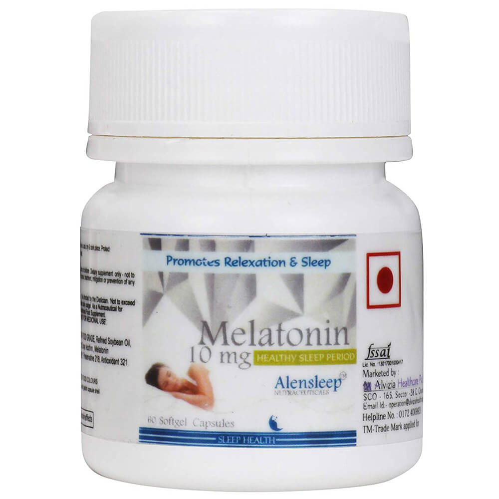 Alensleep Melatonin 10 mg,  60 softgels 