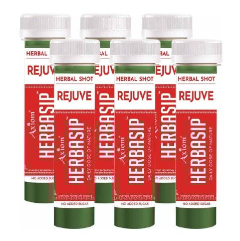 Herbasip Rejuve Juice Pack of 6 Shots,  Unflavoured  50 ml 