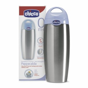 Chicco Stay Warm Thermal Feeding Bottle Holder - Stainless Steel