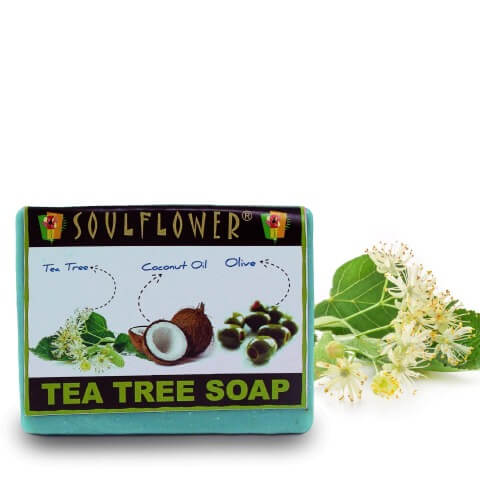 Soulflower 100% Vegetarian Soap-Tea Tree Soap, 150 g Bath & Body