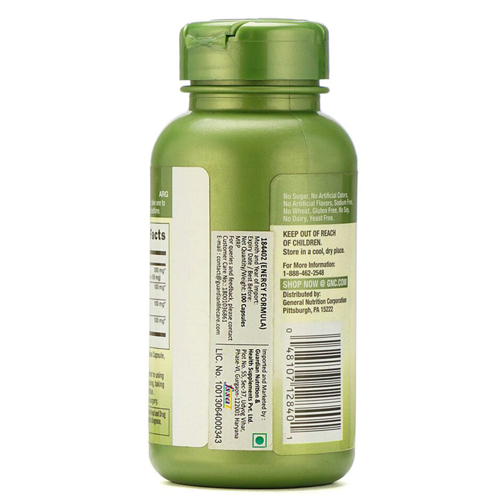 Manufacturer - GNC Herbal Plus Energy Formula,  100 capsules 