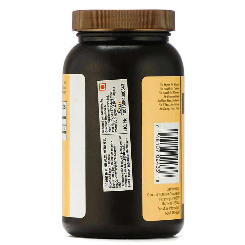 Back - GNC Aloe Vera,  90 softgels 