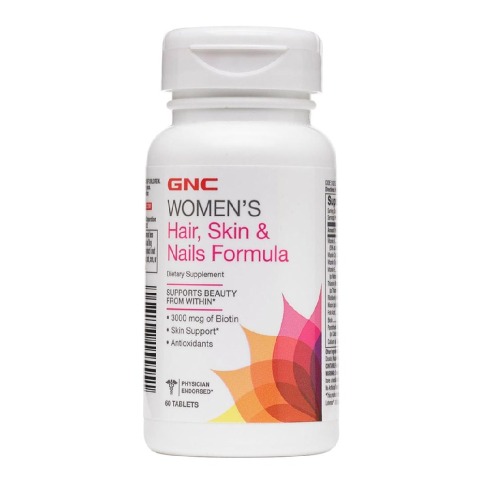 1 - GNC Women's Hair Skin and Nails Formula, 60 tablet(s) Unflavoured