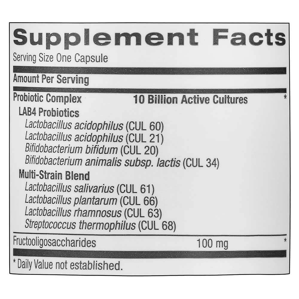 supplement - GNC Probiotic Complex (10 billion CFUs),  90 capsules 