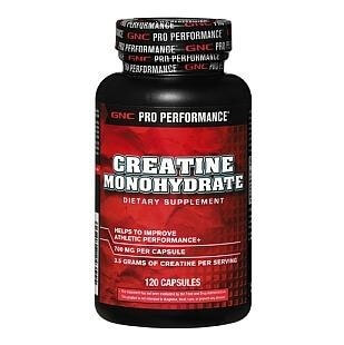 GNC Creatine Monohydrate, Unflavored 120 capsules