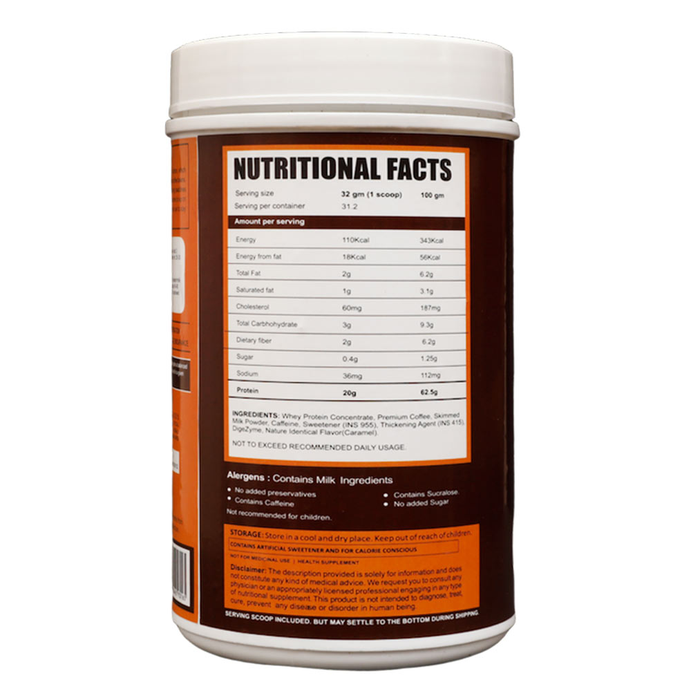 SupplementInfo - Ripped Up Nutrition Protein Coffee,  1 kg  Caramel 