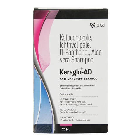 Keraglo Anti Dan Shampoo, 75 ml Aleo Vera