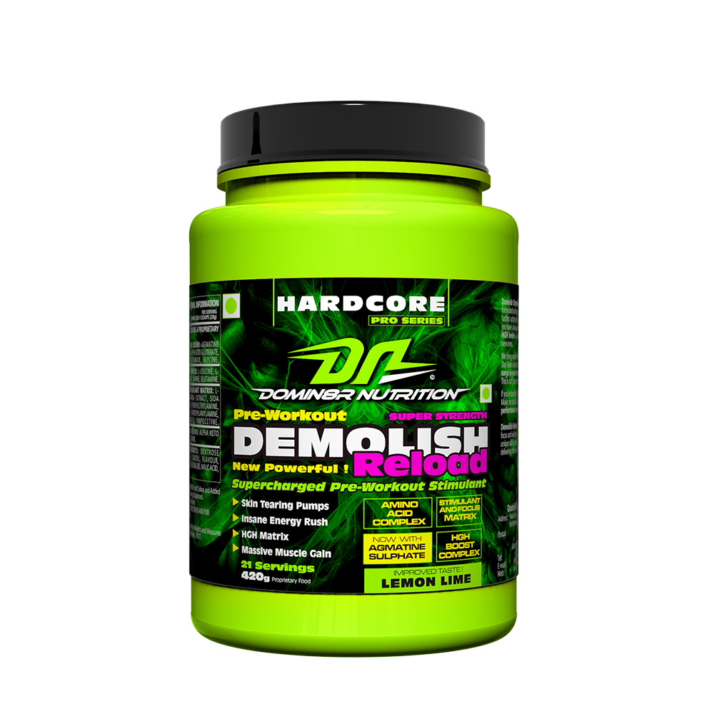 Domin8r Nutrition Pre-Workout Demolish NOS,  0.9 lb  Lemonde 