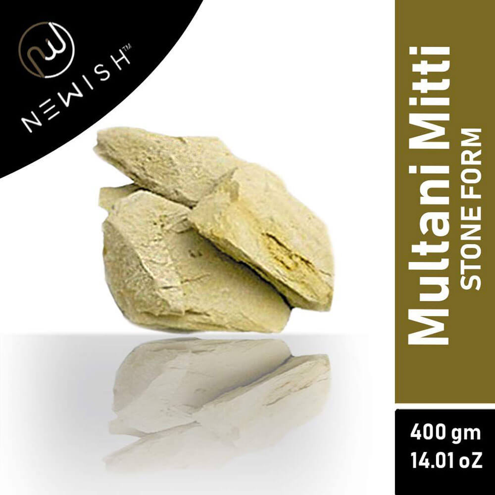 Newish Multani Mitti Stone Form,  400 g  for All Skin Types 