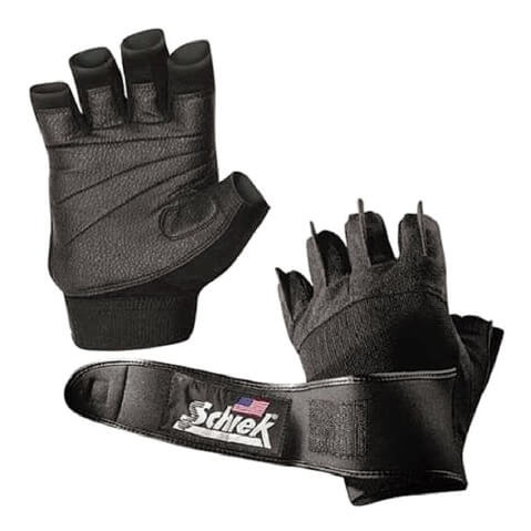 Schiek Platinum Gel With Wrist Wrap, Black Small Schiek Platinum Gel With Wrist Wrap, Black Small