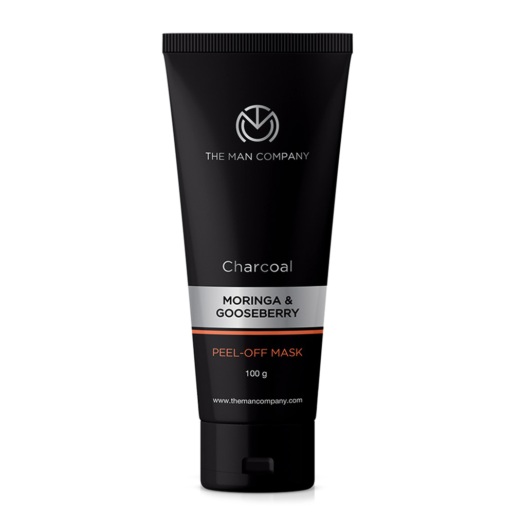 2 - The Man Company Charcoal Peel Off Mask,  100 g  Moringa & Gooseberry 