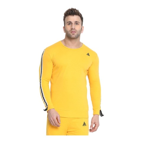 1 - Aesthetic Bodies Sweat Shirt,  Yellow  Medium 
