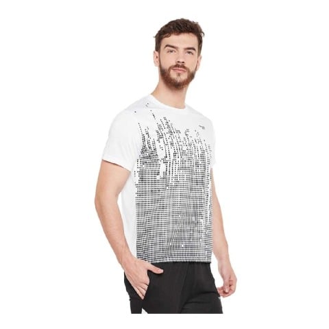 3 - Masch Mens Regular Fit Polyester Active T Shirt (MSTS1017 HSP BDW),  White  XXL 
