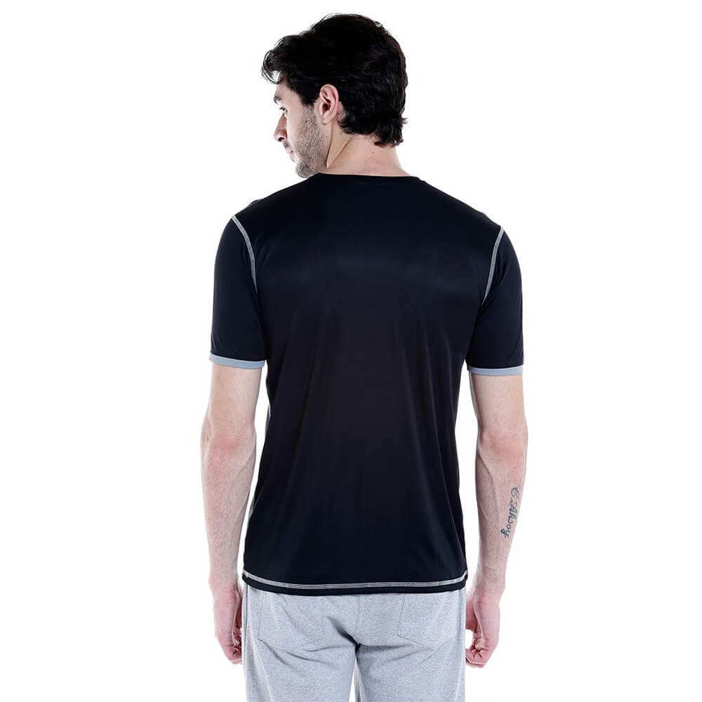 1 - Campus Sutra Printed Men Round or Crew T Shirt,  Blue  Small 