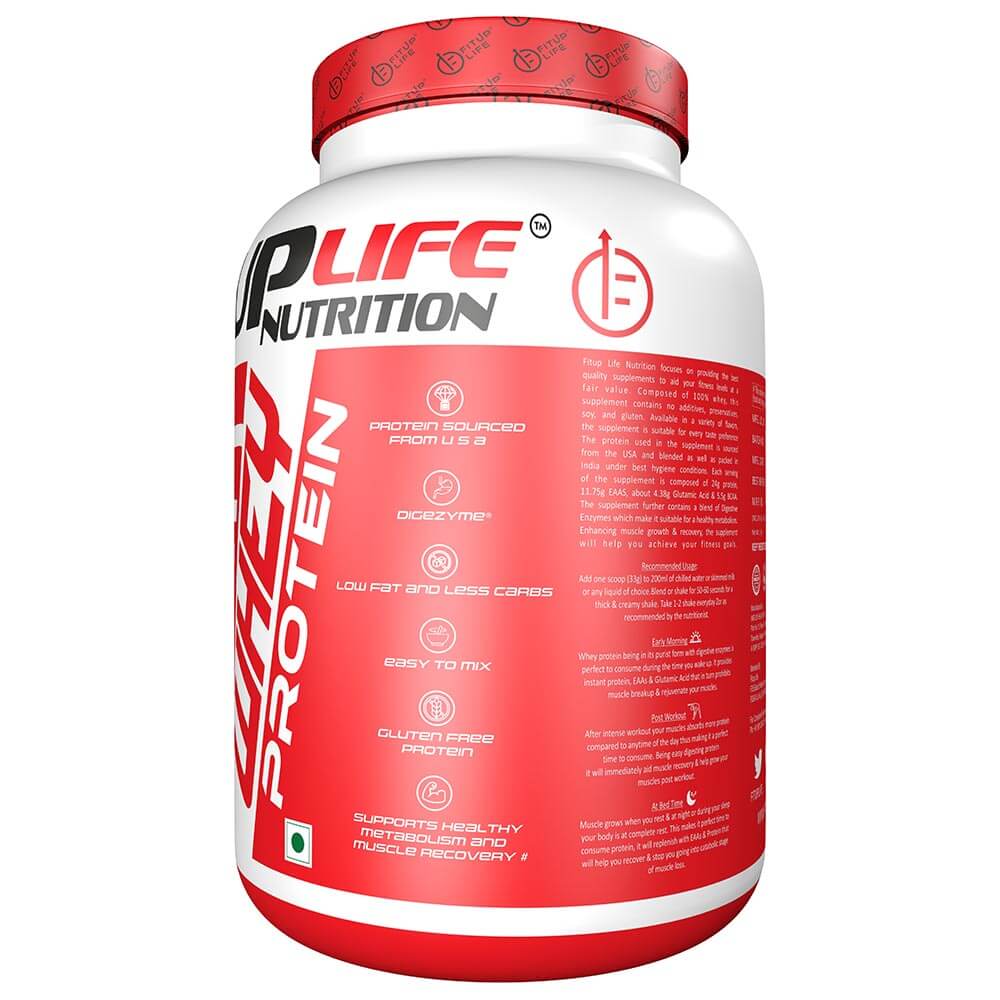 highlights - Fitup Life Whey Protein,  2.2 lb  Dutch Chocolate Sensation 
