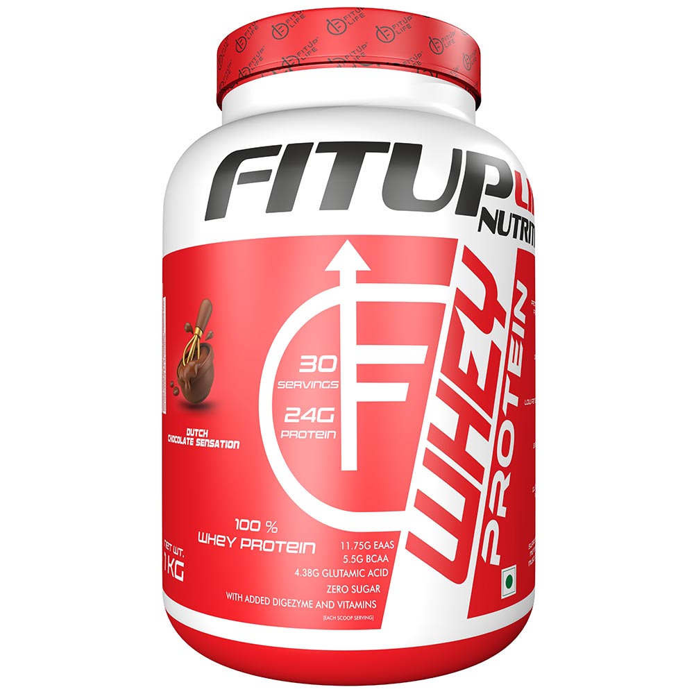 1 - Fitup Life Whey Protein,  2.2 lb  Dutch Chocolate Sensation 