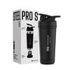 1 - MuscleBlaze Stainless Steel Gym Shaker Pro, Black 700 ml
