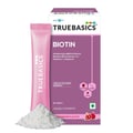 1 - TrueBasics Biotin for Hair & Skin,  30 sachets/pack  Pomegranate 