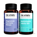 Magnesium Glycinate Women 120 Tabs and Multivitamin Adults 50+