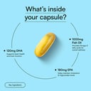 5 - HK Vitals Fish Oil 1000mg with 180mg EPA and 120mg DHA,  60 capsules