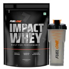 Fuel One Impact Whey Protein 1 kg Chocolate & Shaker Combo